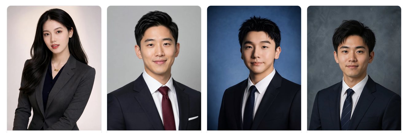 简历云AI商务职业照示例一